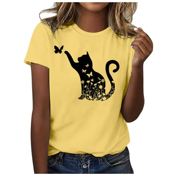 Tops for Women Trendy Womens V Neck Sweaters Womens plus Long Sleeve Tops Cute Teen Girl Low Cut Ladies Lose Long Sleeve Women Shirt Same Day Items V Neck T Shirts Loose Fit Casual Shirts Yellow M