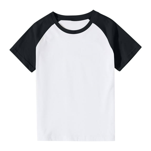 Tops for Girls 10-12 Boy Summer Clothes 3T Boys Shirts Toddler Clothes for Boys T Shirt for Girls Shirts for Kids Girls, Black