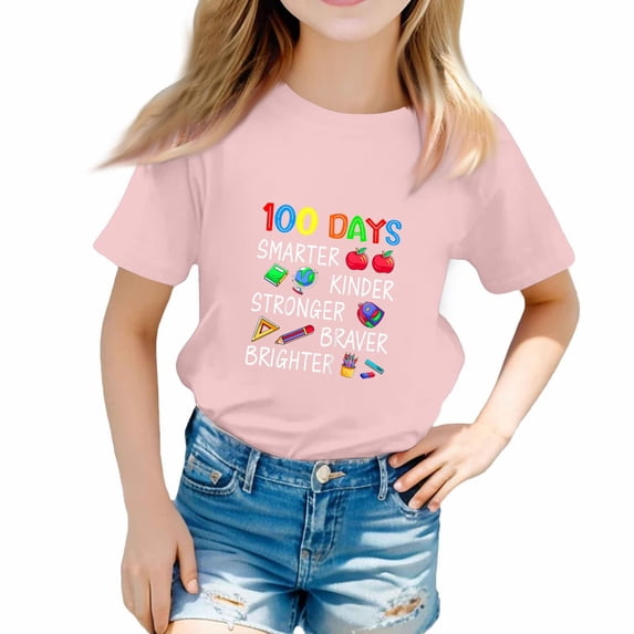 Tops for Kids Ages 3-8 St. Patrick's Day Short Sleeve Printed Spring ...