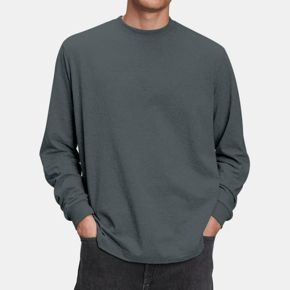 Tops for Men Men's Standing Collar Sweatshirt Is Outdoor Casual Sweaters Tops