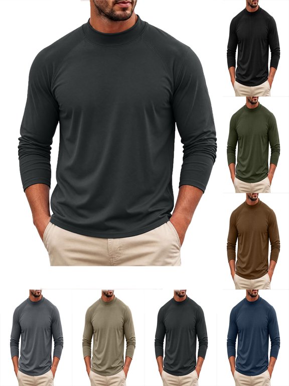 Tops for Men Plus Size Long Sleeve Pullover Shirts Comfort Tops, Going Out Shirt, Loose Fit,Casual Basic Pullover Tops