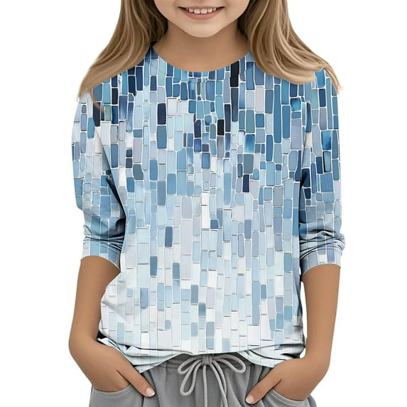 Tops for Teens Toddler St Patricks Day Socks Kids T-Shirts Girls Black Long Sleeve Shirt School Clothes for Teen Girls Girls Top Soft