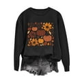 thumbnail image 1 of Jackets for Women Pumpkin Printed Long Sleeved Loose Casual Sweatshirt,Womens Sweatshirts Black S, 1 of 4