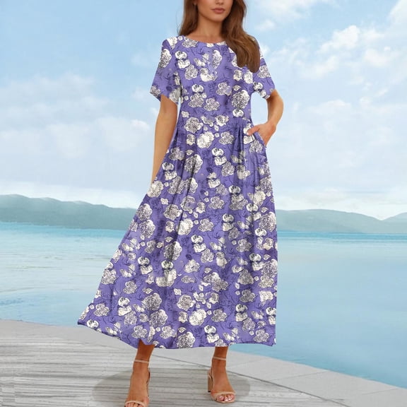 Tops for Women Summer Casual Ruffle Trim Sleeve Square Neck T Shirts, Limited Time, Under 10 Dollars WX0001