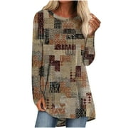 CYMMPU Tops for Women Trendy Casual Fall