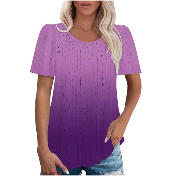 Tops for Women Trendy Going Out Boho Summer Tops Over 40 Vneck Tshirts Shirts Graphic Dressy Blouses Short Sleeve Casual