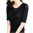 thumbnail image 1 of Tops for Women Trendy Going Out Off The Shoulder Tops Loose Fitting Graphic Tshirts Shirts Blouses Dressy Casual Short Sleeve Striped, 1 of 6