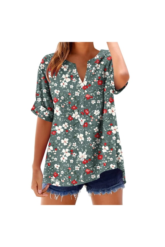 Tops for Women Trendy Going Out Off The Shoulder Tops Loose Western Tshirts Shirts Cactus Blouses for Work Professional