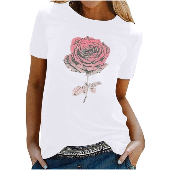 Tops for Women Trendy Going Out Tops For Work Professional Tshirts Shirts Cotton Bulk Blouses Dressy Casual Short Sleeve Button