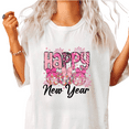 thumbnail image 1 of Happy New Year Disco Ball Print Tshirt Graphic Tees Shirts White S-5XL Trendy Classy Tops, 1 of 5