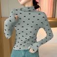 thumbnail image 1 of Tops for Women Women's Clothing Ndbuld Women's New Long Sleeve Round Neck Pullover Solid Color Casual Blouse Up to 35% off,Gray,2XL, 1 of 3