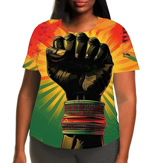 Tops for Women under $5 Short Sleeve Round Neck Casual Printing Shirts Loose Plus Size Tee Tunic Blouse Multicolor