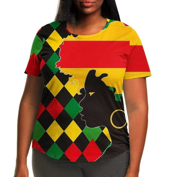 Tops for Women under $5 Short Sleeve Round Neck Printing Casual Shirts Loose Plus Tee Tunic Blouse Multicolor