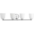 thumbnail image 1 of Topsail Collection Four-Light Polished Chrome Etched Parchment Glass Coastal Bath Vanity Light, 1 of 7
