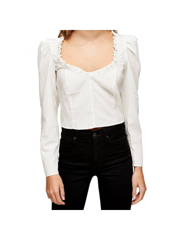 Satin Prairie Crop Top, Size 4