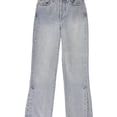 thumbnail image 1 of Topshop Womens Split Flared Jeans, Blue, 26, 1 of 2