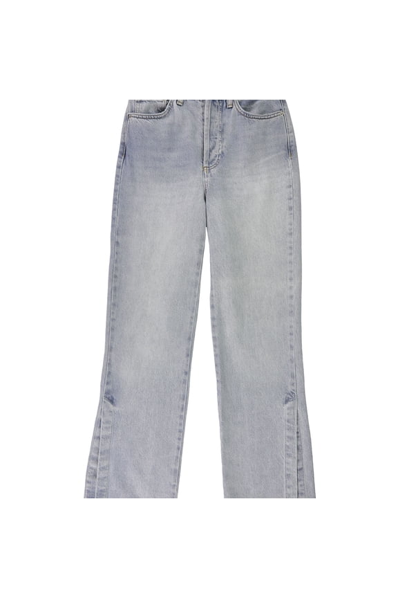 Womens Split Flared Jeans, Blue, 26