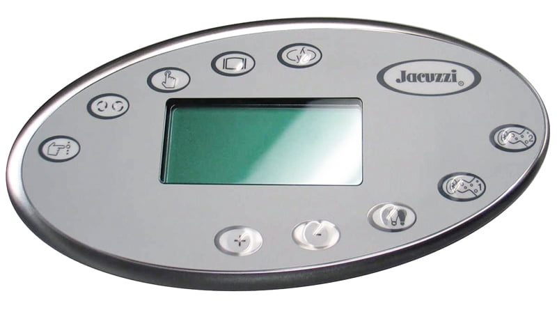 Topside, Jacuzzi LCD 60Hz, 10 Btn, P1, P2, Bl, Oz, 2002-2006
