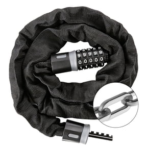 Topsome Bike Lock, 5 Digit Combination Heavy Duty Anti Theft Bike Chain Lock, 4ft Long High Security Bicycle Lock for Bike, Motorcycle, Scooter, Door, Gates, Fences
