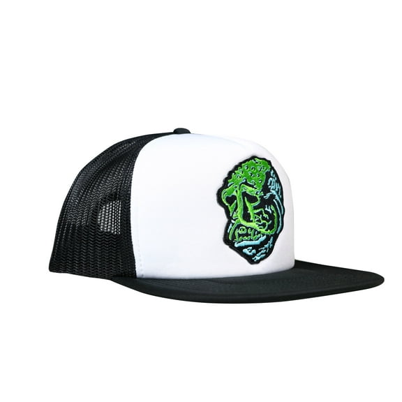 Topstone Horror Lagoon Monster Patch Snapback Trucker Hat White