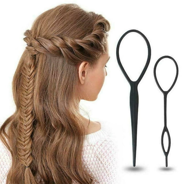 Topsy Tail Hair Tool Hair Pull Through Tool Hair Loop Styling Tool