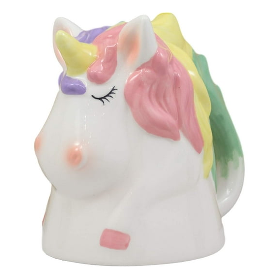 Topsy Turvy Ceramic Mystical Rainbow Unicorn Smart Coffee Mug Drink Cup 11oz