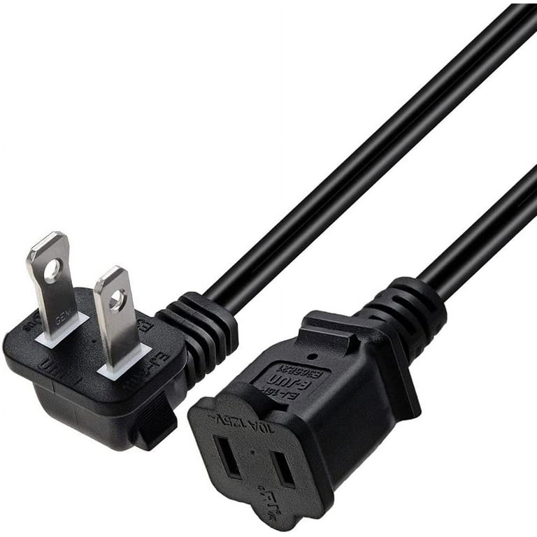 Toptekits 90 Degree Angled Polarized US 2 Prong Male Female