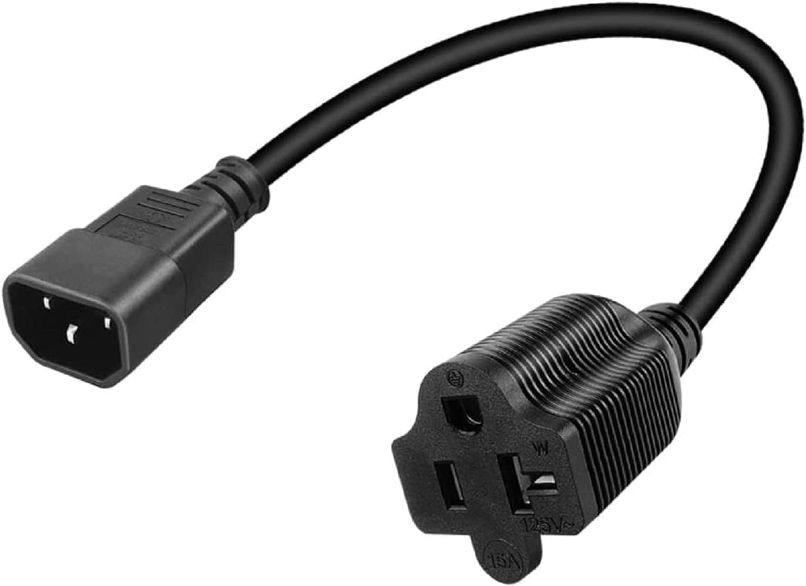 Adattatore JSADZKJ Da C14 Maschio A C9 Femmina Per Cavo Di Alimentazione PC, 15A 125V, Connettore 6A 250V, Per PDU E UPS