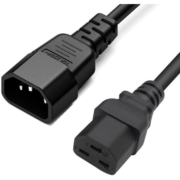 Toptekits Heavy-Duty Computer Power Extension Cord for Servers and Computers IEC-320-C14 to IEC-320-C21,C14 to C21 Power Extension Cable 110-250V,16A (C14 to C21 1.8m/6ft)
