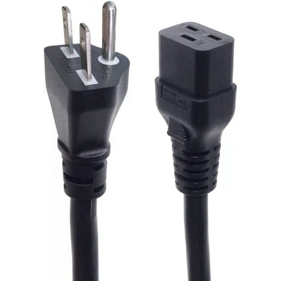Toptekits NEMA 6-15P to IEC C19 3X14AWG SJT (15A 250V) 6ft/1.8m, Power Extension Cord for PDU UPS, UL Certification (6-15P to C19 ,6ft)