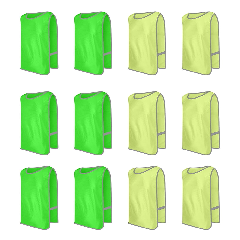 Toptie 12 Packs Reflective Vest Safety High Visibility Vest Reflector Vests for Kid Children Adult-Mix-S