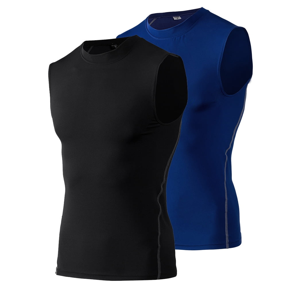 Toptie 2 Pack Mens Sport Compression Base Layer, Athletic
