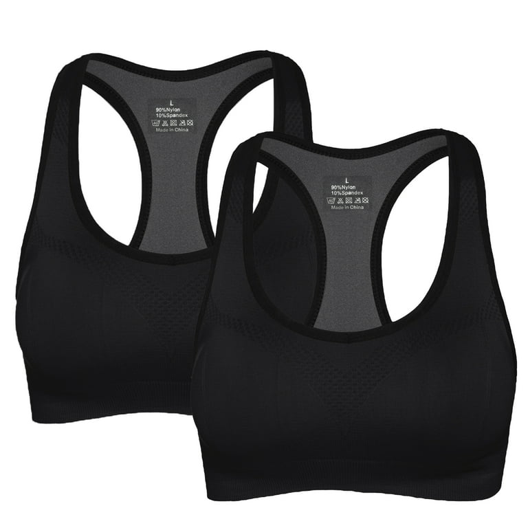 Toptie Pack Racerback Sports Bras, Ladies High-support Bras
