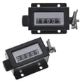 thumbnail image 1 of Toptie 2 Pcs 5 Digit Pulling Counters, Mechanical Pulling Stroke Counters for Instrument-Black, 1 of 5