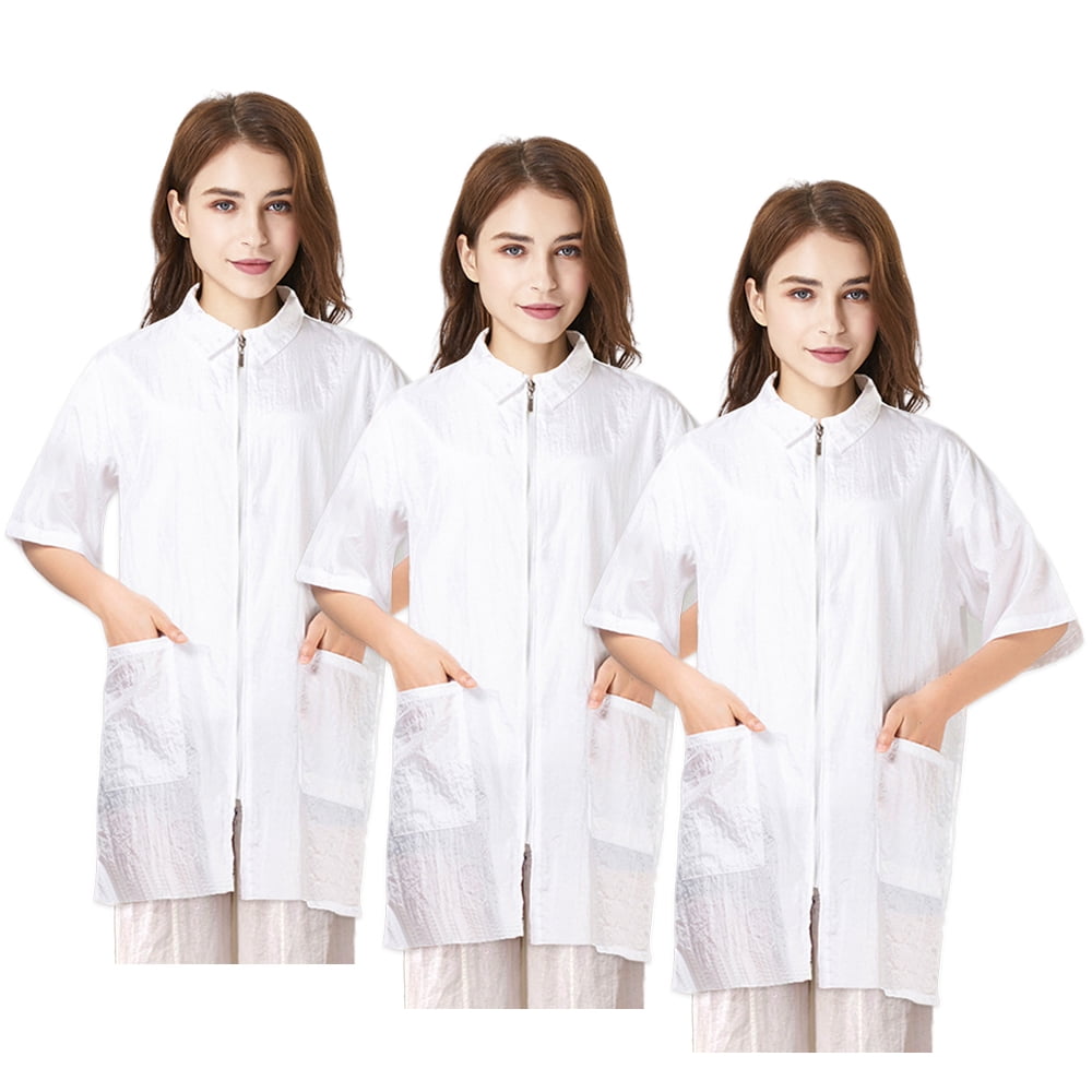 Stylist Jacket TOPTIE 3 Pack Nylon Salon Hairstylist Smock Barber Haircut Jacket, Dog ...