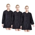 thumbnail image 1 of Toptie 3 Pack Satin Long Sleeve Salon Smock Unisex Hair Stylist Barber Cape Jacket Pet Grooming Work Clothes, 1 of 6