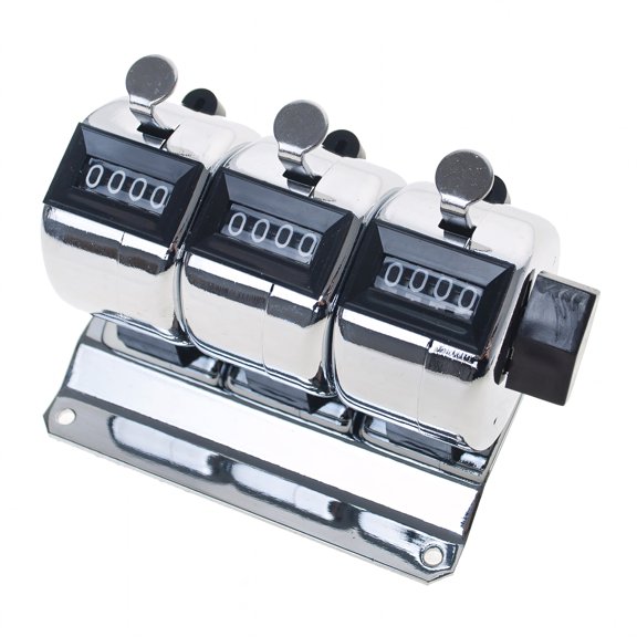 TOPTIE 3-Unit Desktop Tally Counter, Counter Clicker with Base, for Event, People, Inventory