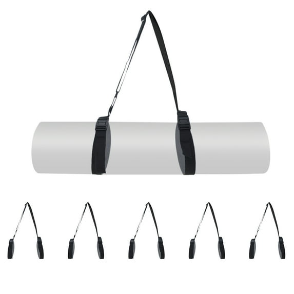 Toptie 5 Pcs Yoga Mat Strap Carrie, Adjustable Yoga Mat Sling Holder Band for Carrying (No Mat Included)