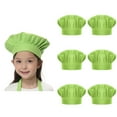 thumbnail image 1 of Toptie 6 Pack Chef Hat for Kid & Adult, Cotton Elastic Adjustable Kitchen Cooking Baking Hat, 1 of 7