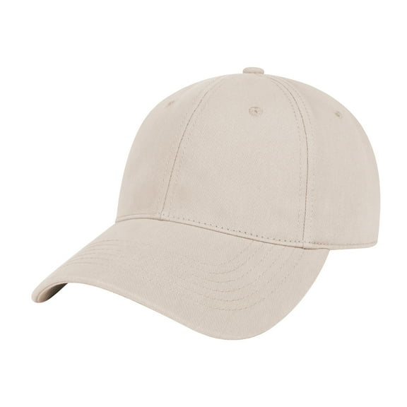 Toptie 6 Panel Low Profile Dad Hat Unstructured Soft Crown 100% Cotton Baseball Cap-Beige