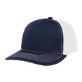 thumbnail image 1 of TOPTIE 6 Panel Trucker Cap Adjustable Snapback Cap, Structured Mid Profile-Navy White, 1 of 8