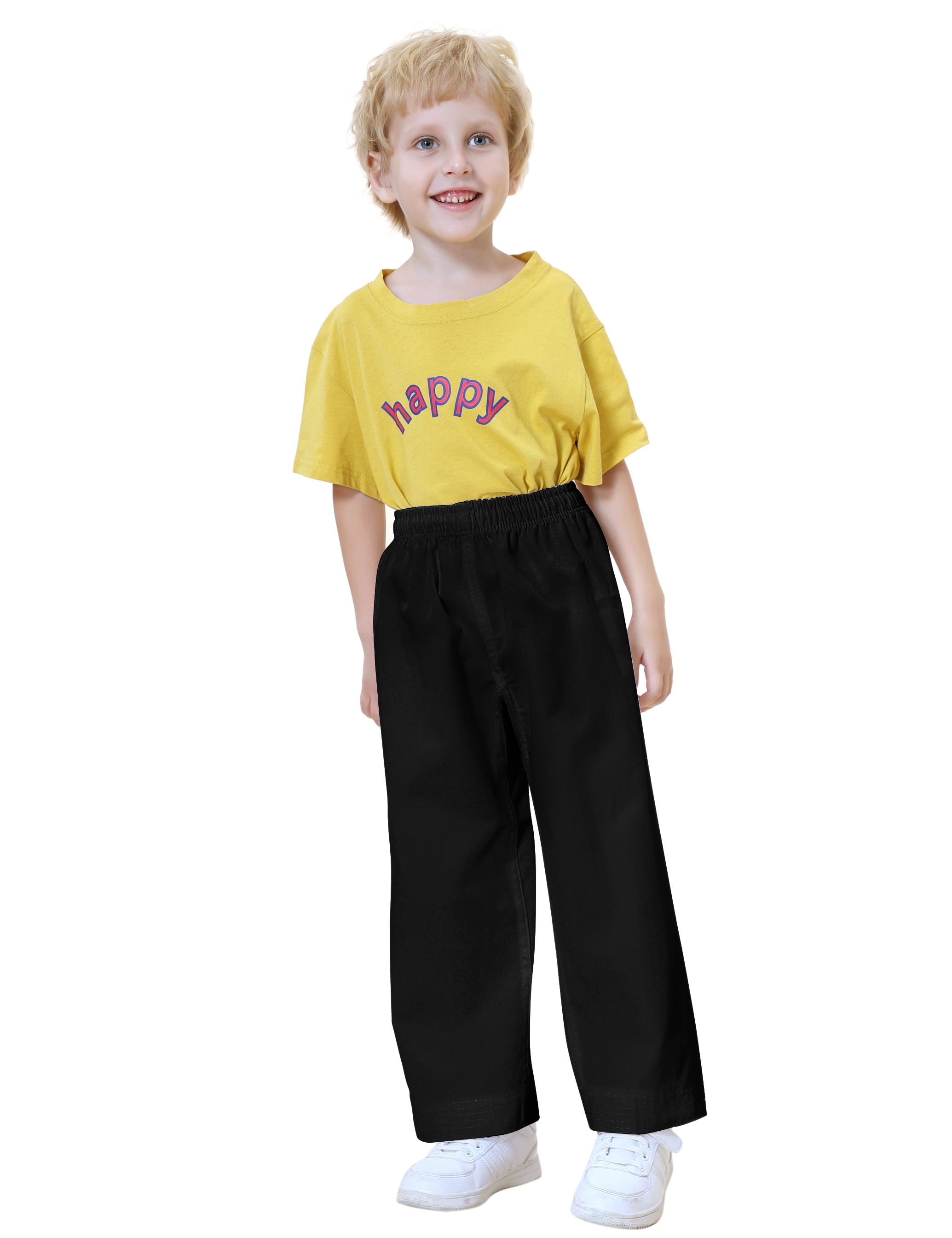 Toptie Adult Kids Karate Pants Martial Arts Pants Student