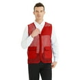 thumbnail image 1 of Toptie Adult Mesh Vest Zipper Supermarket Team Volunteer Uniform Vest - Red, 1 of 7