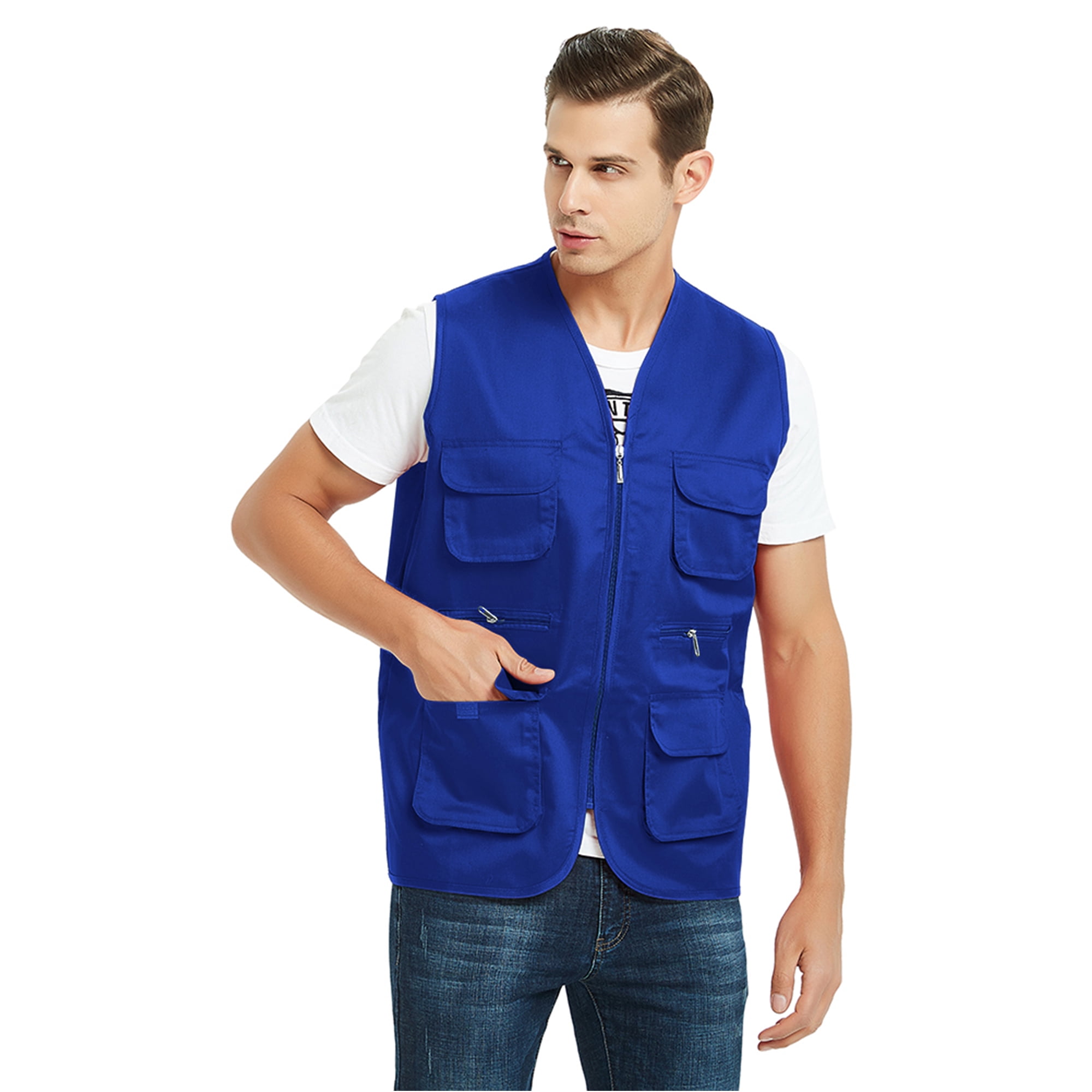 Toptie Adult Supermarket Volunteer Vest Travel Safari Multi-pocket