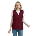 thumbnail image 1 of TOPTIE Adult Volunteer Activity Vest Supermarket Uniform Vests Clerk Workwear-Burgundy-M, 1 of 9