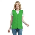 thumbnail image 1 of TOPTIE Adult Volunteer Activity Vest Supermarket Uniform Vests Clerk Workwear-Green-L, 1 of 9
