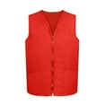 thumbnail image 1 of TOPTIE Adult Volunteer Work Vest Event Supermarket Apron Vests - Red, 1 of 8