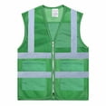 thumbnail image 1 of Toptie Asian Slim Fit High Visibility Mesh Safety Vest with Pockets, Multiple Color for Team Activity, 1 of 7