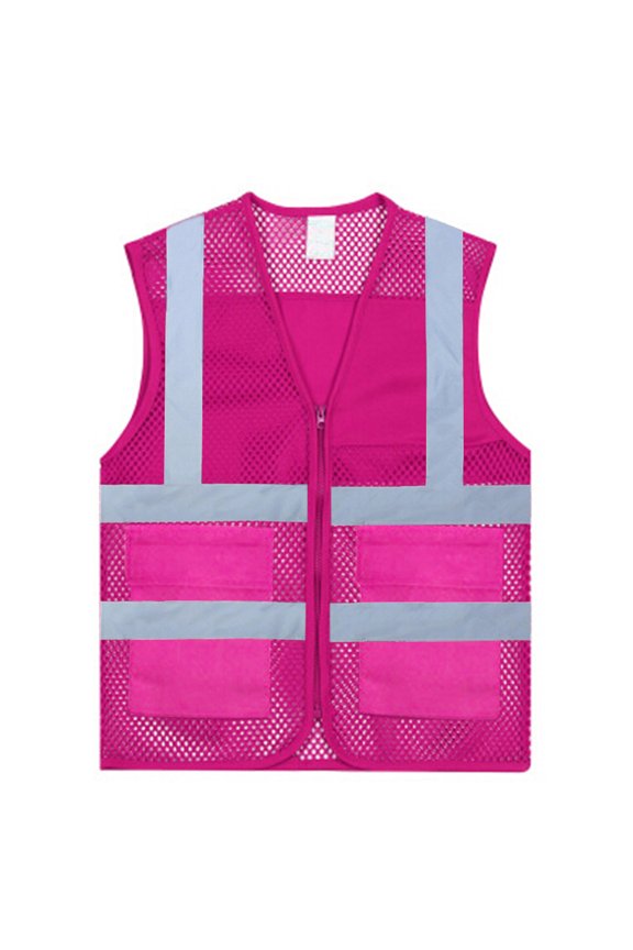 Asian Slim Fit High Visibility Mesh Safety Vest with Pockets, Multiple Color for Team Activity