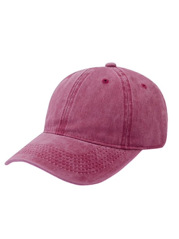 Baseball Cap Washed Cotton Unisex Adjustable Vintage Low Profile Dad Hat Wholesale-Maroon